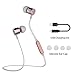 Bluetooth Headphones,Sweatproof Magnet Attraction V4.0 Wireless Headphones In-Ear Sports Earphones Headset Noise Reduction Earbuds Stereo Earphones with Microphone and Volume Control (Pink-Golden)