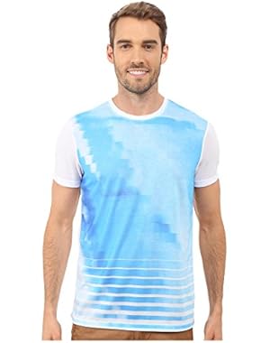 Calvin Klein Mens Printed Colorblock T-Shirt