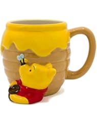 Silver Buffalo WTP3063D Winnie the Pooh Honey Pot Ceramic 3D Sculpted Mug, 23-ounces, Brown