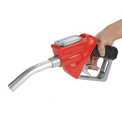 1PC Digital Fuel Oil Gasoline Nozzle Gun Fuel Delivery Gun Diesel Petrol Oil Delivery Gun Diesel Petrol Oil Nozzle Dispenser with Flow Meter