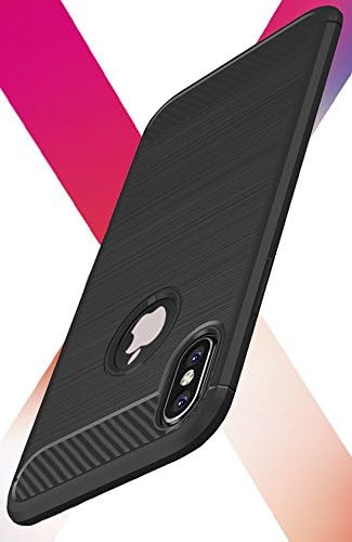 iPhone X Case / Black For iPhone 10 (Ten) Case with Extreme Heavy Duty Protection and Air Cushion Technology for Apple iPhone X. Thinest Protect Hard Case Carbon Fiber Design