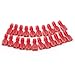 Ginsco 110pcs Female Red 22-18 Gauge Nylon Fully-Insulated Quick Disconnects Wiring Spade Wire Connector Crimp Terminal