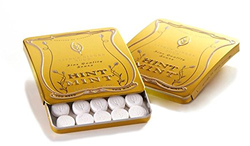Hint Mint Classic Mints Citrus Ginger Flavor 0.81 Oz. Curved Chic Tin 35 Mints