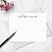 Note Card and Envelopes Boxed Stationery Set Personalized with Name in Calligraphy Script Font - Choose Your Colors