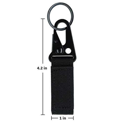 image for Fairwin Tactical Gear Clip, Nylon Key Ring Holder or Tactical Belt Kee