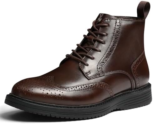 Amazon.com | FitFlop Mens Odyn Brogue Ankle Boot Shoes  display picture 3