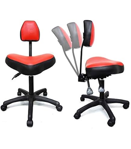 LIMKOMES Round Rolling Dental Stool With Armrests & Footrest – Adjustable Height, Smooth Casters – For Clinic, Office, Or Home