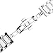 Beauty7 Brushed & Polished Two Tone Finish 24mm Stainless Steel Link Wrist Watch Band Kit Bracelet Strap Replacement Butterfly Buckle Clasp