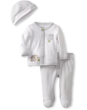 Baby-boys Newborn Elephant 3 Piece Tmh Pant Set!