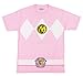 The Power Rangers Pink Rangers Costume Adult T-shirt Tee, Large