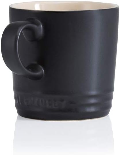 LE CREUSET Stoneware Cappuccino Mug, 200 ml, Matte Black, 70303200000099 -  BigaMart
