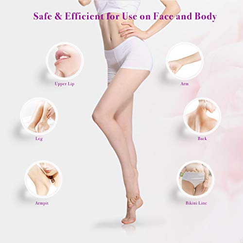 Hibeauty Permanent Hair Removal System for Women & Men, 500,000 Flashes IPL Permanent Hair Removal & Upgrade Ice Compress, Home Use, Whole Body Home Use (TR-002) (Gold)