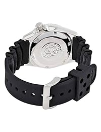 Seiko, SKX013K, reloj automático de hule negro con carátula negra