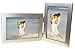 benerini Brushed Aluminium Satin Silver Colour Twin 2 Picture Double Folding Photo Frame Gift - Takes 2 Standard 6 x 4 inch Photographs (1 Landscape and 1 Portrait Style)