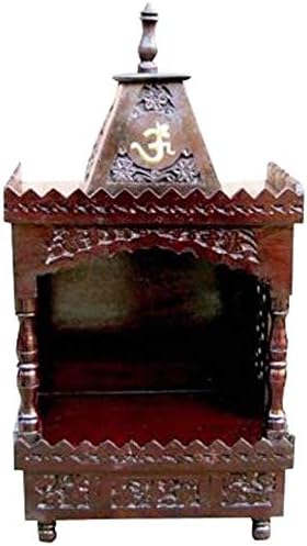 Makan Wooden Temple/Home Temple/puja mandir/Wooden Temple/Temple for Home/puja ghar/Temple/Pooja Mandir/Temple for Home/Office Temple/Navratre/Diwali Festive Season Gifts and puja