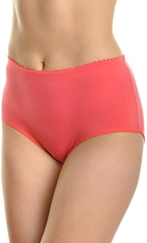Women's Assorted Cotton Blend High Waisted Brief Panties (6-Pack)
