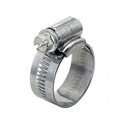 Best Price Square 00MS Hose Clamp, Zinc Plated 13-20MM, Silver, 10 Pieces