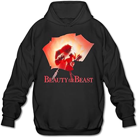 POOZ Men's Beauty And The Beast Sweatshirt Black Size L