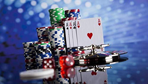 KAILE Texas Hold 'em Casino Clay Poker Chips Set with Aluminum Case, 13.5 Gram 300pcs Playing Cards Game Blackjack Gambling Chips (300 Piece Set)
