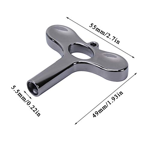 1 Pcs Continuous Motion Speed Key Universal Drum Tuning Key Percussion Drum Hardware Tool and 1 Pcs Drum Square Drive Wrench Drum Key(Black)