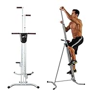 Apelila Vertical Climber, Climbing Machine - Total Body Workout Fitness Folding Cardio Climber Exercise Machine,with LCD Monitor for Home Gym Fitness
