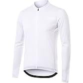 ARSUXEO Men's Cycling Jersey Long Sleeve Slim Fit Bike Jersey Biking Bicycle Cycling Shirt
