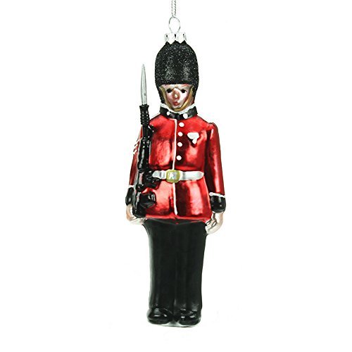 Painted Glass Soldier Hanging Christmas Tree Decoration