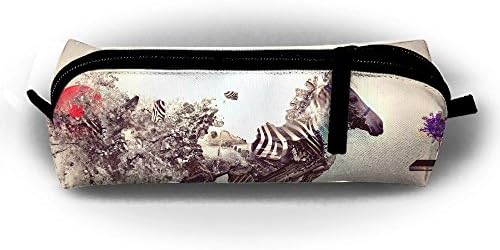 Artistic Bonsai Explosion Japan Zebra Big Capacity Pencil Case,Collection Cosmetic Pencil Case.
