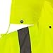 RK Class 3 Rainwear Reflective Hi-Viz Black Bottom Long Rain Coat RC-CLA3-LM22 (2XL, Lime)