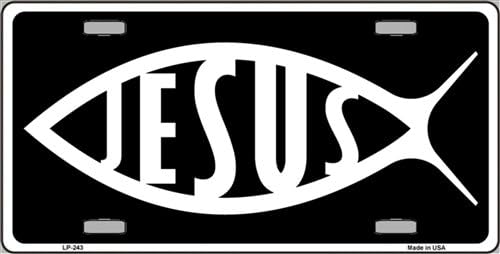 LP-243 Jesus Fish Christian Vanity Metal Vanity Novelty License 8SXGMb Plate x9uBNPlGV Tag Sign signs plates license lisence metal jjejej6789902 6" x 12" standard 1WGKV automotive aluminum metal novelty license plate with 4 holes for easy mounting.