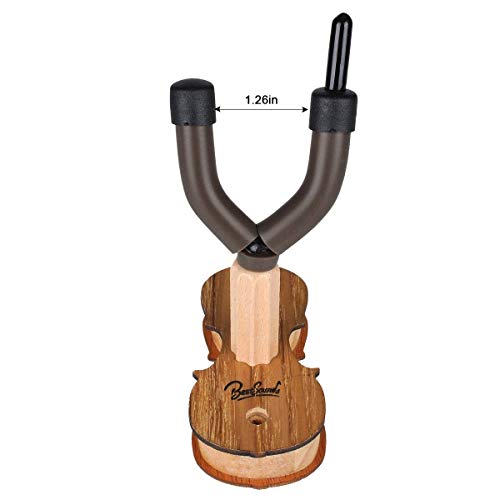 image for BestSounds Violin Hanger With Bow Hanger & Studio Wall Mount Hanger fo