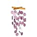 Woodstock Chimes Asli Arts Collection, Mini Capiz Chime, 12'' Raspberry Capiz Wind Chimes for Outdoor, Patio, Home or Garden Décor (C129)