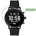 (4 Pack) Screen Protector Compatible With Fossil Gen 5 Carlyle HR Screen Protector,Tempered Glass, 2.5D 9H Hardness, Anti Scratch, Full Coverage Bubble free Watch Protective Film for Fossil Gen 5
