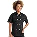ChefUniforms.com Women’s Classic Chef Coat (XS-5X, 2 Colors) Black