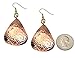Hammered Tear Drop Copper Earrings - John S Brana Handmade Jewelry - Durable Copper Earrings