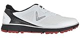 Callaway Men's Balboa Vent Golf Shoe, White/Black, 10 D US