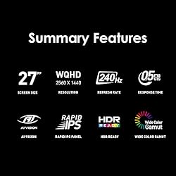 MSI MAG 274QF X24 27-inch 2560 x 1440 (QHD) Gaming