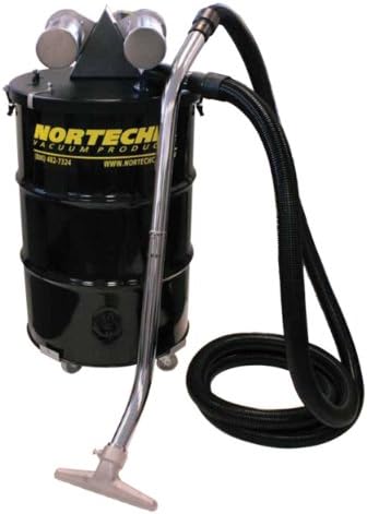 Nortech N552BCATEX Dual B Vacuum Unit with 2-Inch Inlet and Attachment Kit, 55-Gallon