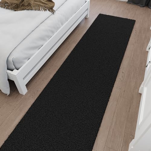 Ottomanson Shag Bedroom Rug Set 2 Piece – Plush Non Slip Rugs for Bedside & Foo…