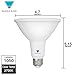 Triangle Bulbs (Pack Of 4) 15-Watt (120-Watt) PAR38 LED Flood Light Bulb, Dimmable, UL Listed, Energy star certified,