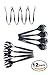 Disposable Plastic Silver Serving Silverware Utensils - Set of 12 - Four 10
