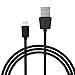 Long Micro USB Cable 6ft [2Pack] - PowerJive PREMIUM - High Speed - Thin Connector - Extra Thick Cable for Android, Samsung, HTC, Nokia, Motorola and more (Black)
