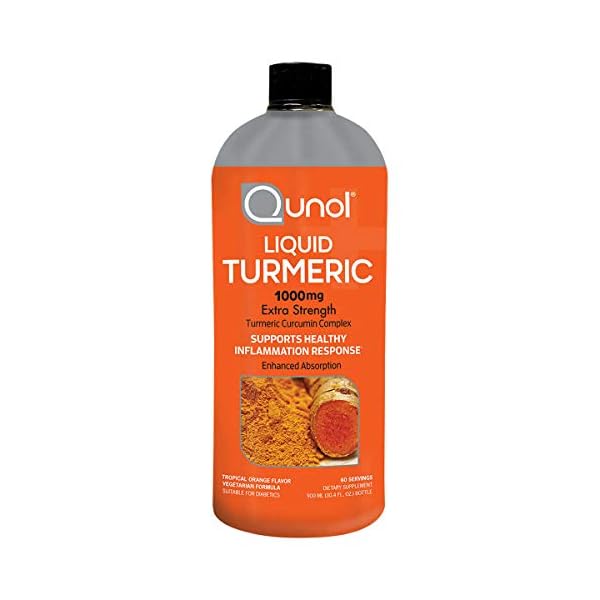 Qunol Liquid Turmeric for Dietary, contains Water, Xylitol, Natural Flavor, Citric Acid, Potassium Sorbate, Luo Han Guo Extract, 1,000 mg, 30.4 Ounces