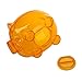 SODIAL(R) Plastic Piggy Bank Coin Money Cash Saver Savings Safe Box Clear Orange