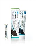 Best Korean Activated Charcoal Whitening Toothpaste with Peppermint Oil and Calcium - 180 gm Bundle with Natural Mouthwash - 11 gm the Products Show Manufacturing Date On The Packaging