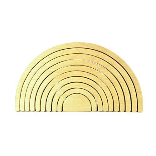 natural wood stacking toy