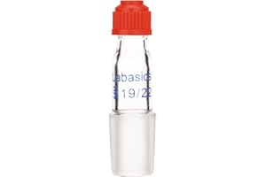 Labasics Thermometer Inlet Adapter with 19/22 Inner Joint, 80mm Height, for Distillation Apparatus (19/22 Joint)