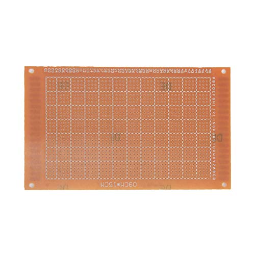 Oak-Pine 10Pcs Printed Universal Breadboard - Composite PCB Boards Single Sided Printed Circuit Board for Prototyping, Electronic Creating Projects, Prototype Kit for DIY (15x9cm / 5.9’’x 3.5’’)