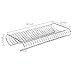 MyGift Chrome Plated Silver Metal Dinner Plate Storage Rack Organizer and Drying Rack, Holds up to 21 Dinner, Salad, and Dessert Round Plates - Made in Taiwan