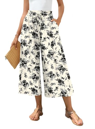bestbee Womens Wide Leg Gaucho Capris